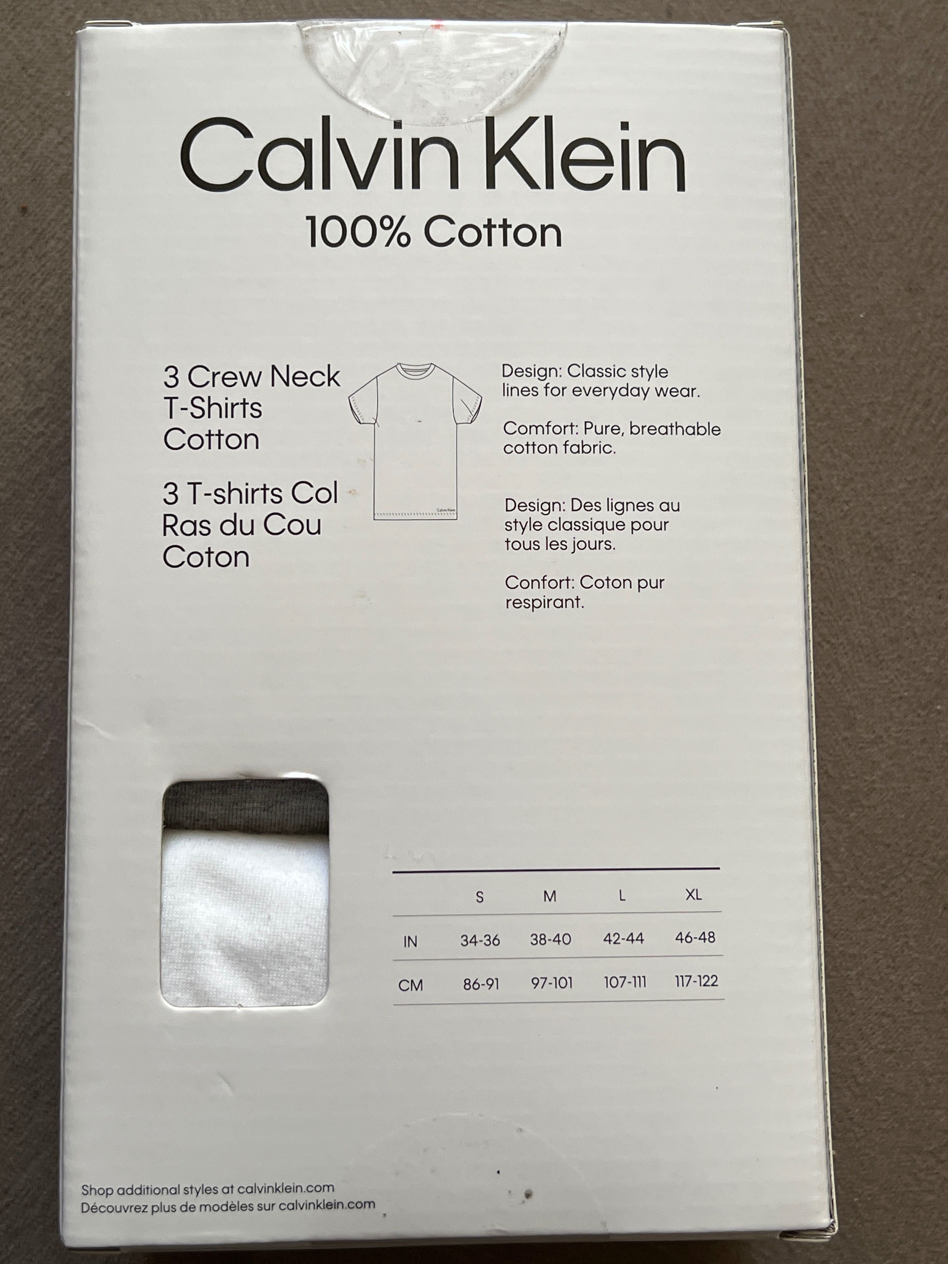 T-shirt 3pack Calvin Klein Roz. M