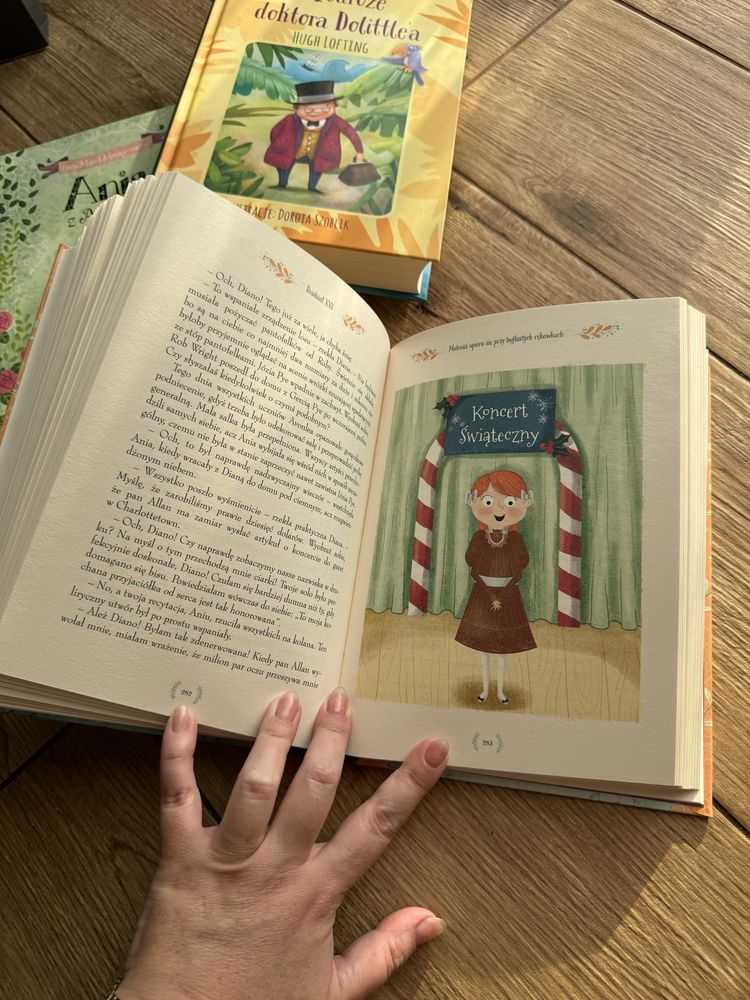 Nowa Książka Ania z Zielonego Wzgórza, twarda oprawa ilustracje