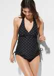 B.P.C tankini ciążowe czarne w białe grochy r.40