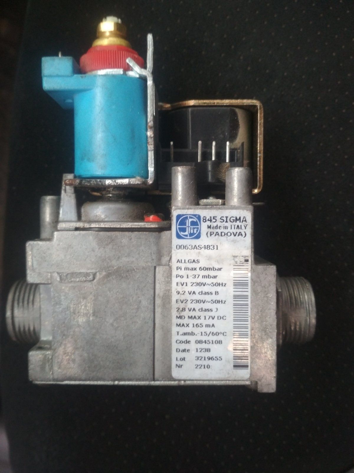 Газовий клапан SIGMA 845 до котла