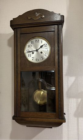 Антикварные немецкие настенные часы  Haller&Benzing