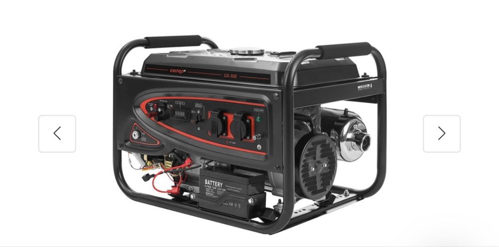 Генератор бензиновий зі стартером Дніпро-М GX-30