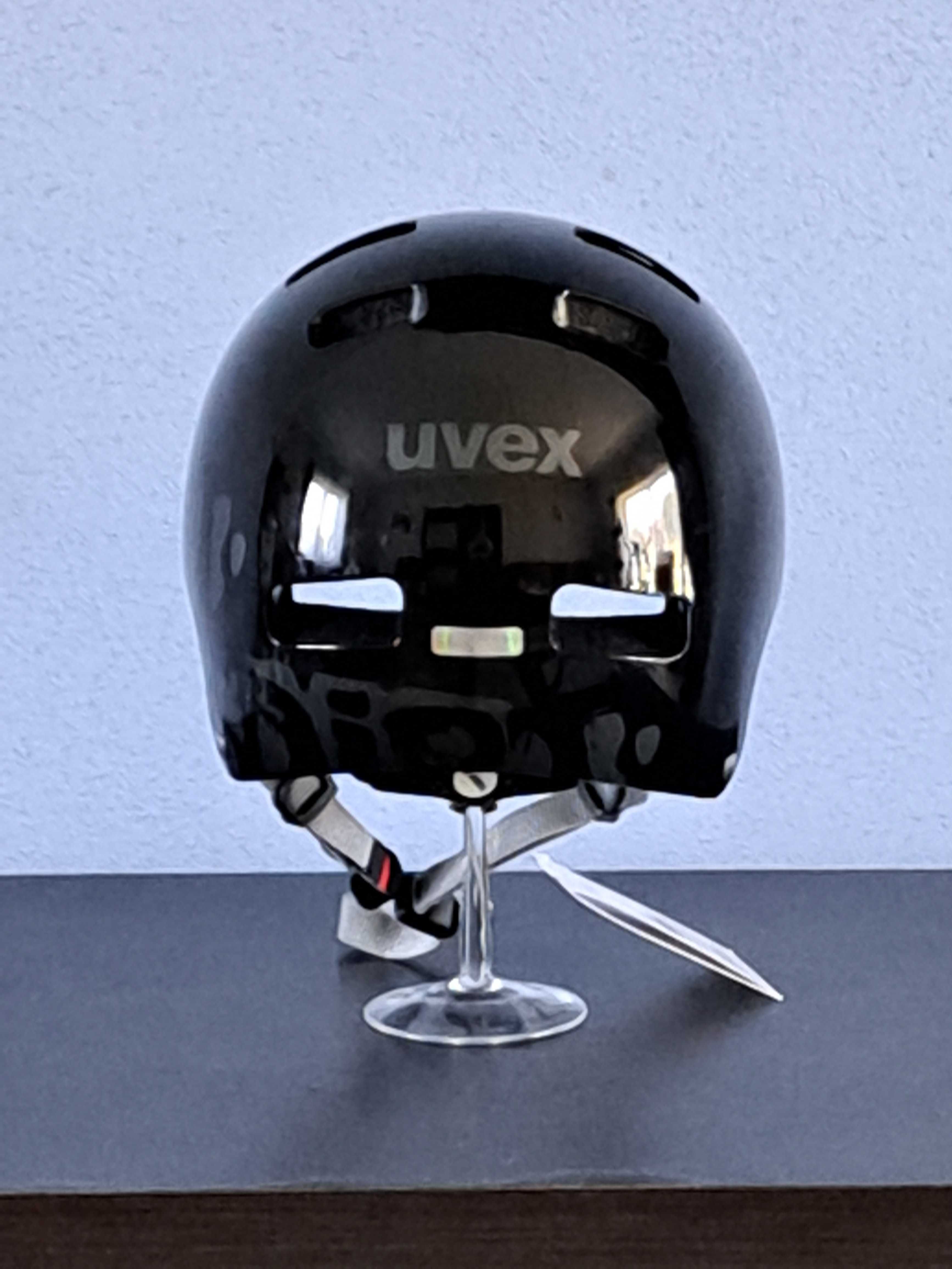 Kaski Kask Uvex kid 3 r. 55-58 cm orzeszek czarny połysk