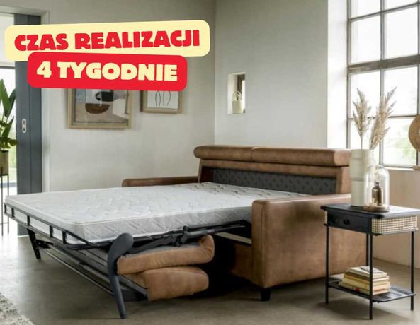Sofa z funkcją spania 140 lub 160 cm wybór tapicerki+ materac