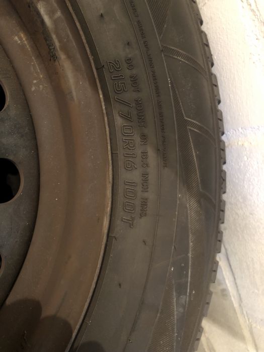 Opony zimowe  i felgi -  215x70x16 lub zamienię na 205x55x16