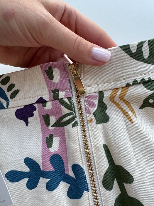 Літня коротка спідниця з принтом RESERVED нова з біркою