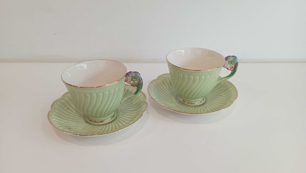 Conjunto de Chá Inglês Vintage | Crown Devon | Made in England