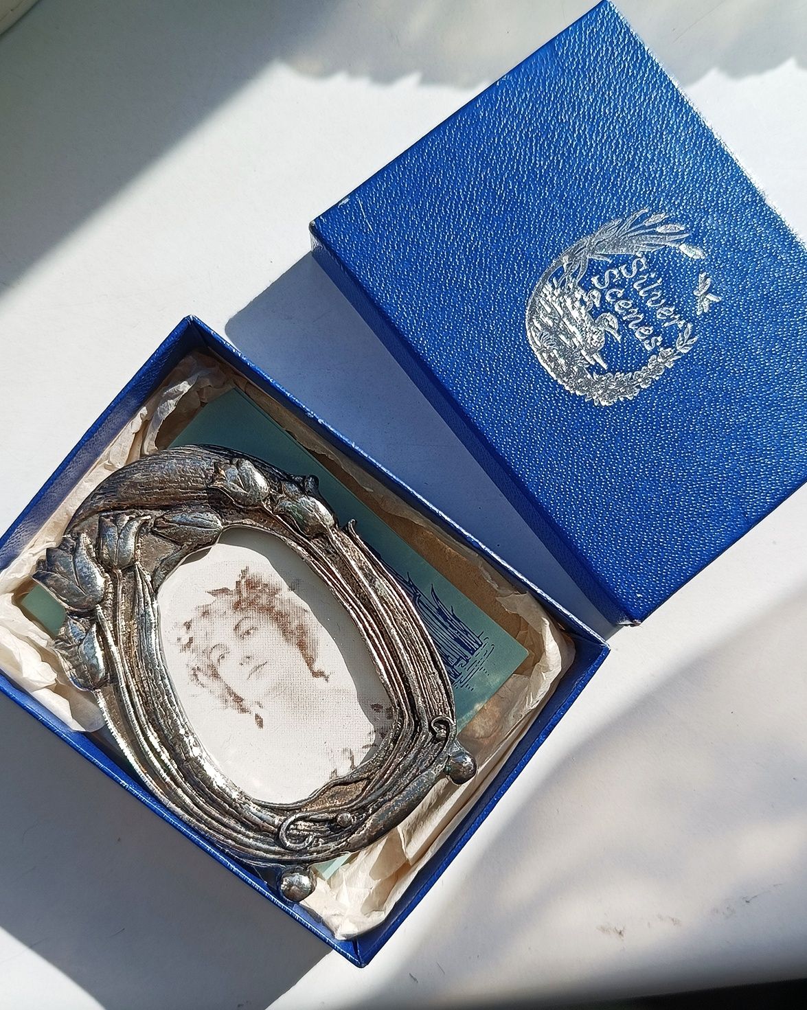 Ramka Vintage, Srebrna silver scenes