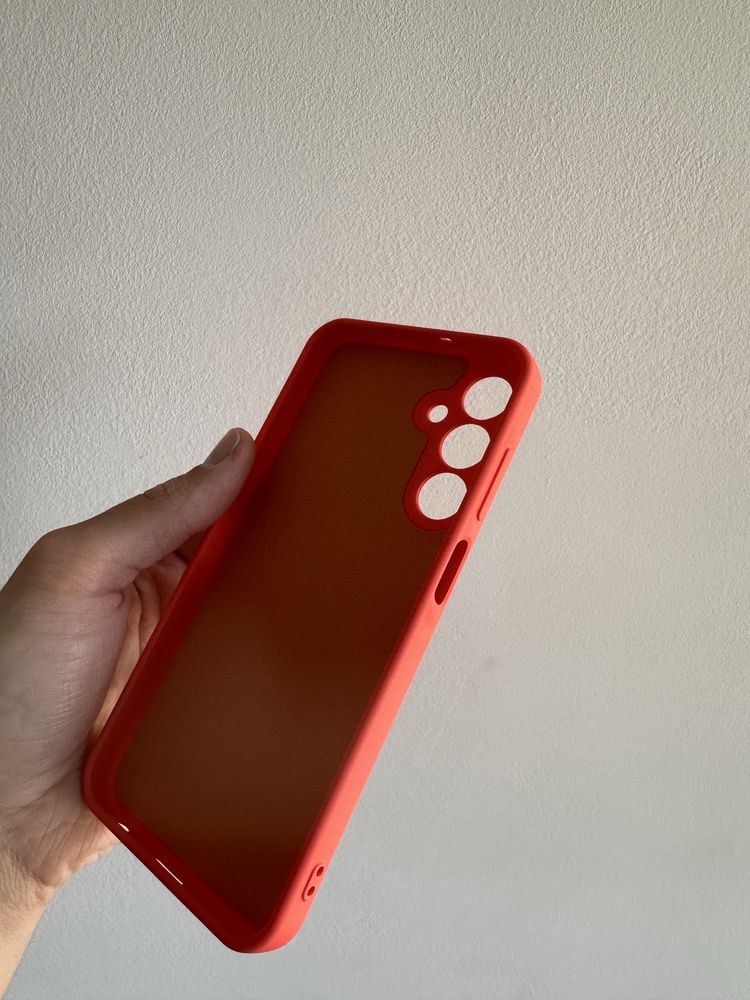 Etui silicon pomarańczowe + SZKŁO do SAMSUNG GALAXY A25 4G / 5G