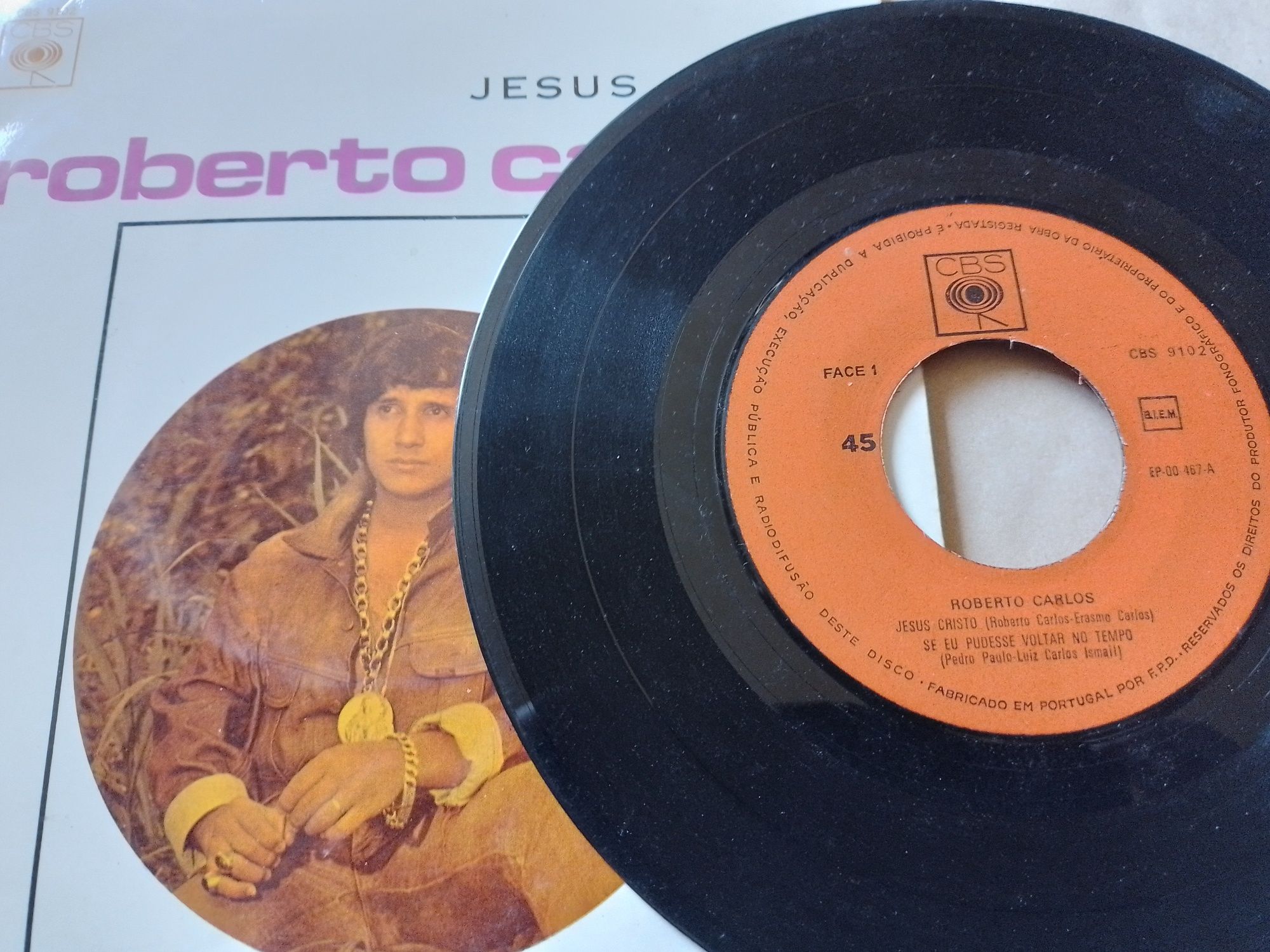 Disco 45 rpm Jesus Cristo de Roberto Carlos