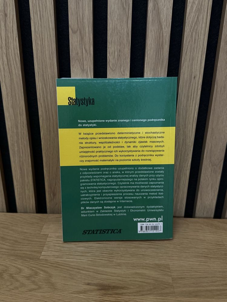 Statystyka – M.Sobczyk (nowe wydanie)