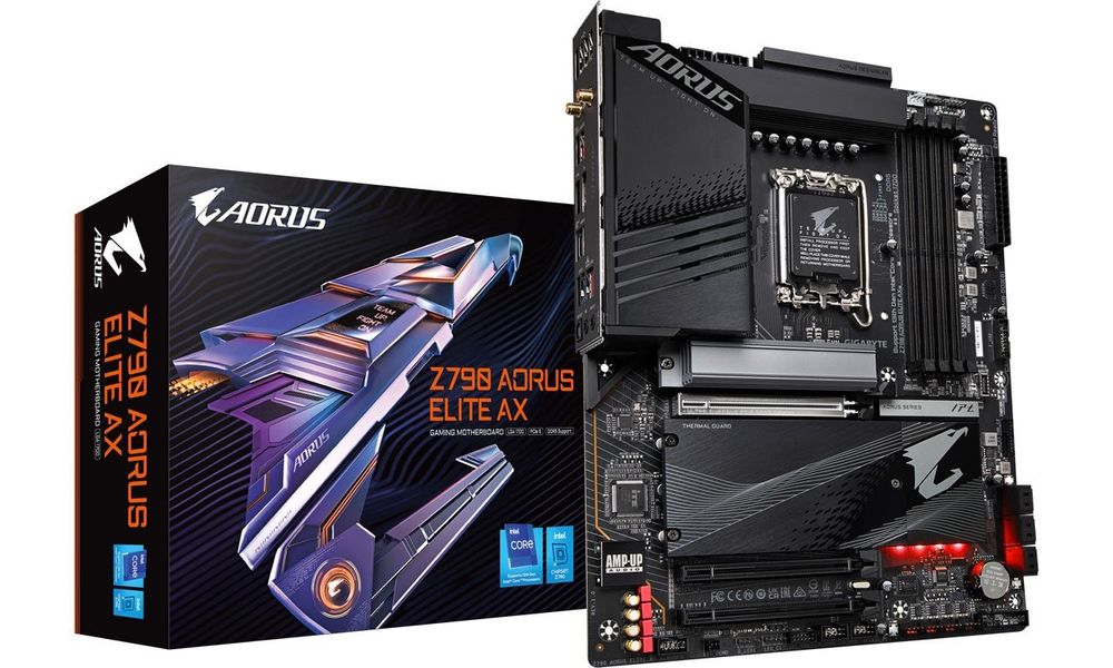 Intel I9-14900K+Płyta główna Gigabyte z790 Aorus Elite AX+Chlodzenie