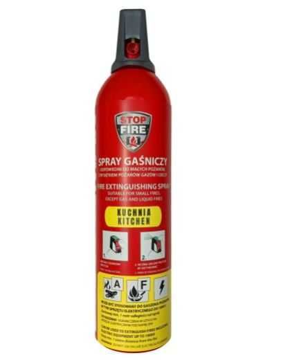 Spray gaśniczy RM 750ml KUCHNIA - Czujka.pl