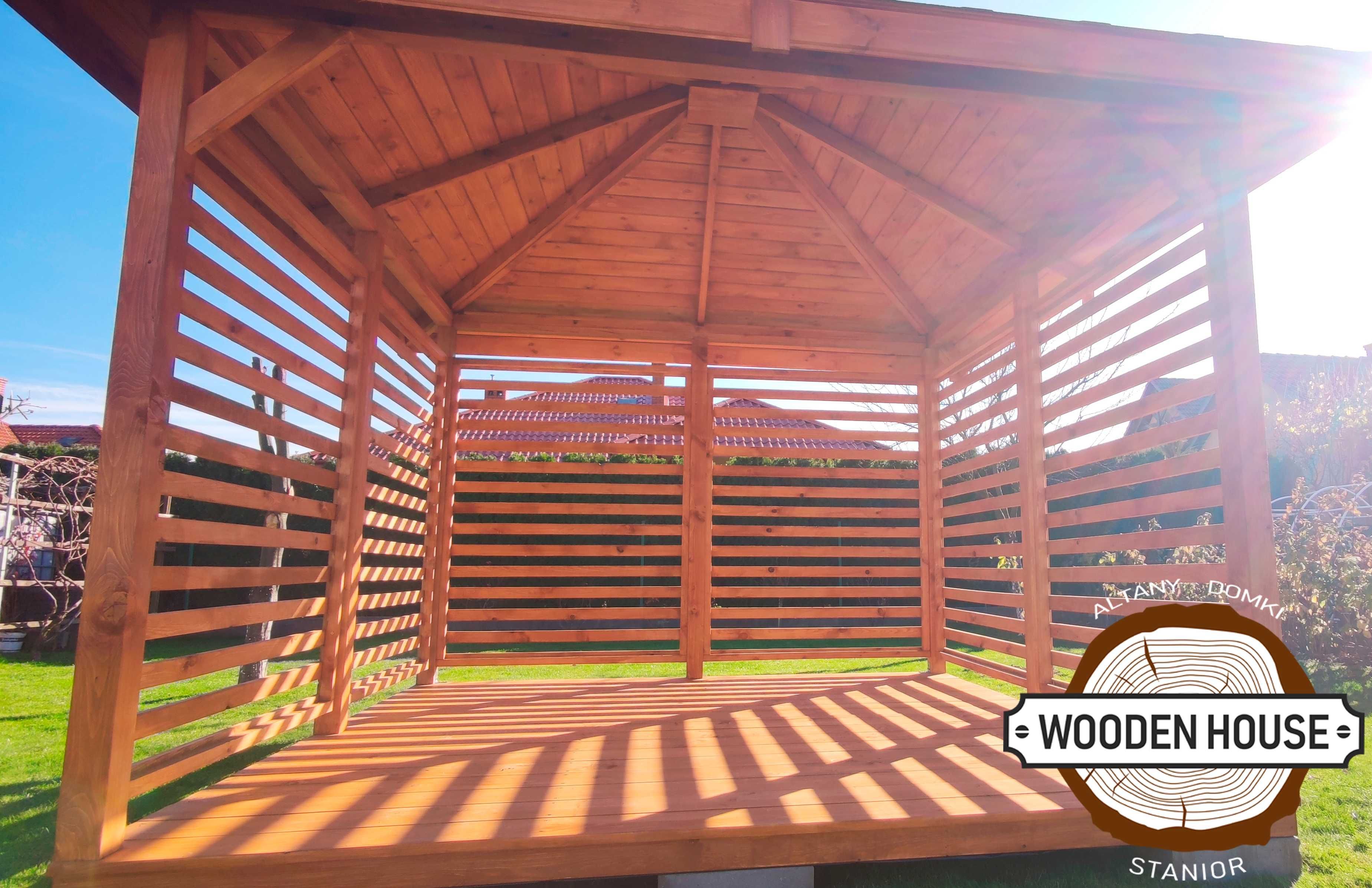 Altana ogrodowa drewniana altanka 3x3 m2 Wooden H