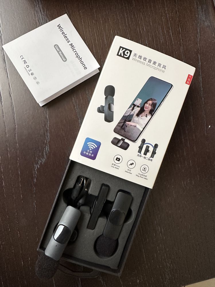 Microfone duplo K9 Iphone
