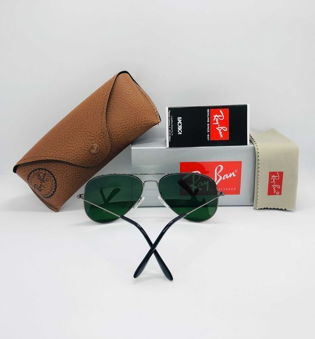 Солнцезащитные очки Ray Ban Aviator Large Metal 3025 sGreen 58м стекло