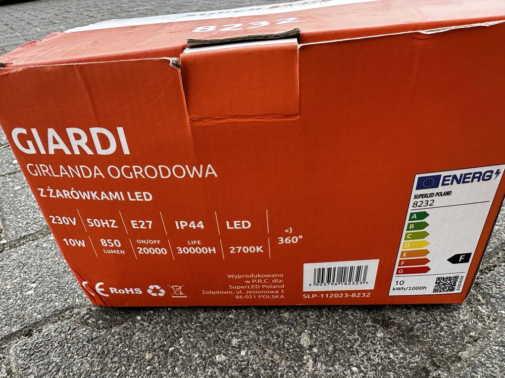 Girlanda 10m stan nowy
