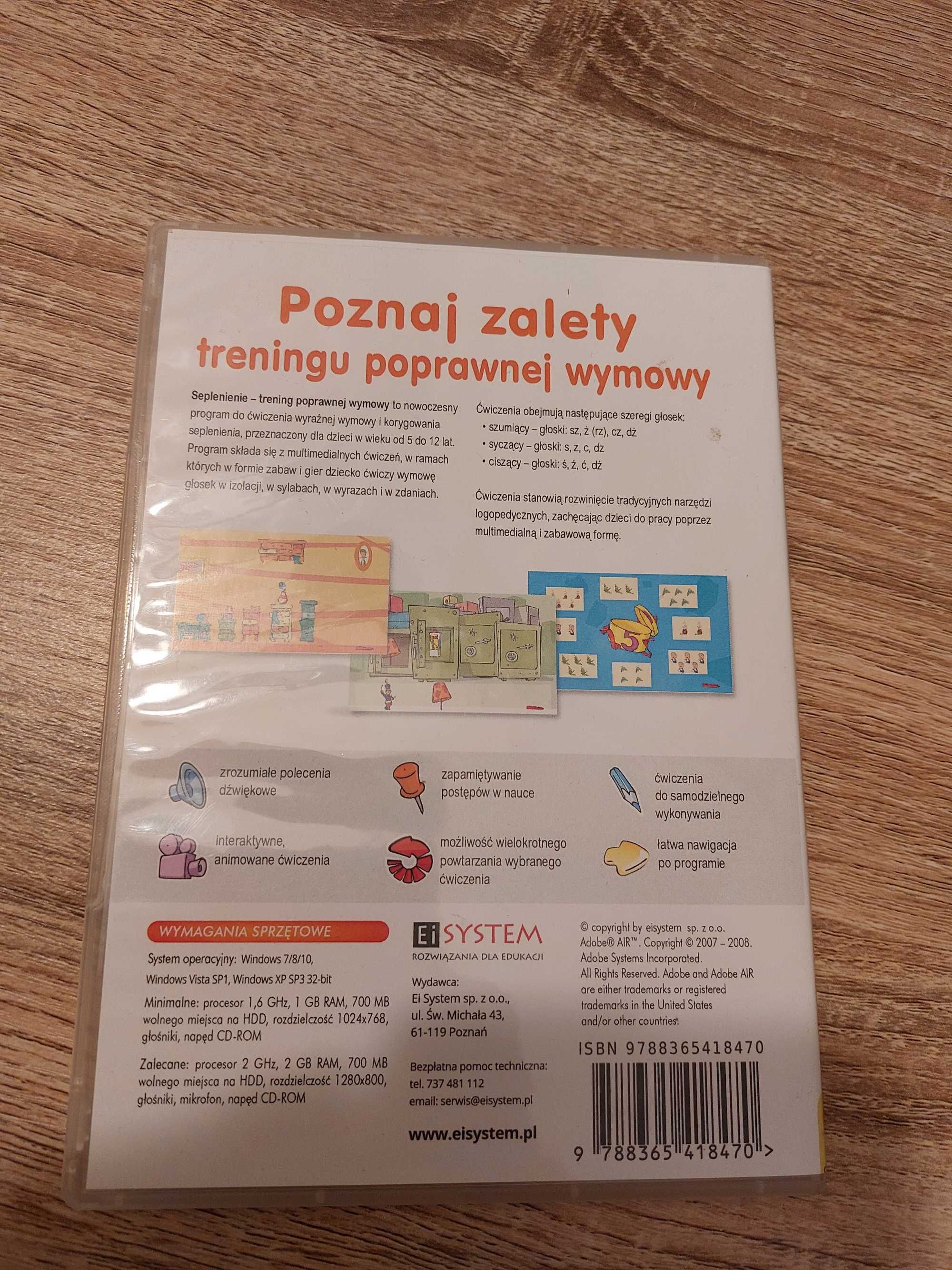 Płyta CD Seplenienie Trening poprawnej wymowy