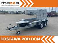 Brenderup Dostawa przyczepa koparkowa budowlanka z trapem 260x126x25cm DMC2600kg MOCNA I SOLIDNA pod minikoparkę  Dostawa przyczepa koparkowa budowlanka z trapem 260x126x25cm DMC2600kg