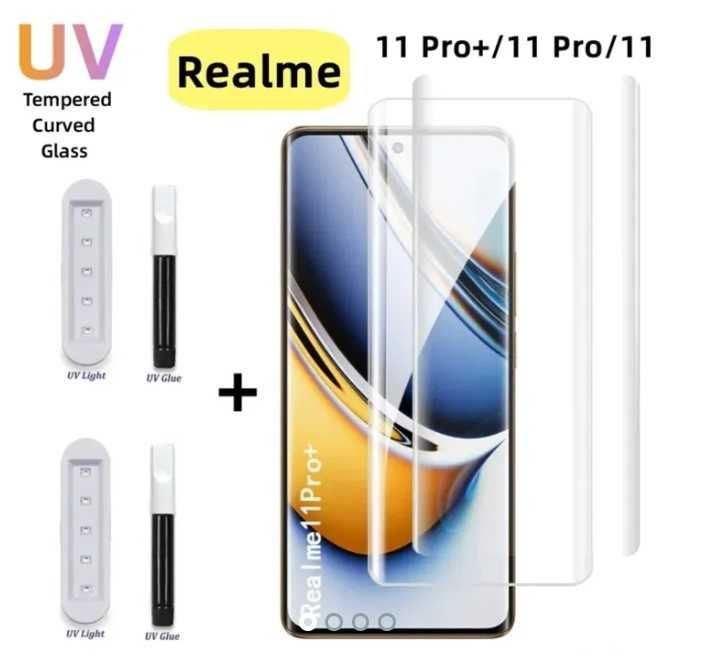 Защитное стекло на realme 10 и 11 pro plus + (glass,protection,пленка)