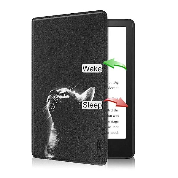 Tech-Protect Smartcase Kindle 11 / 12 / 2022, 2024 Black Cat