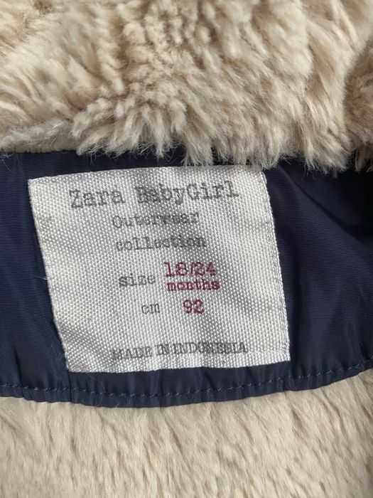 Зимова курточка від Zara 92 розмір