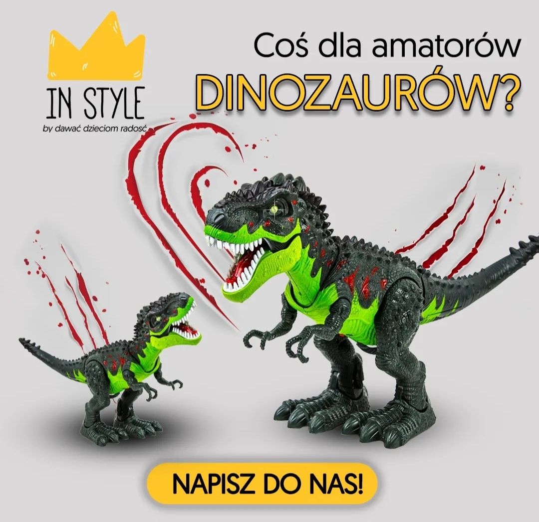 Dinozaur z efektami zabawka prezent okazja