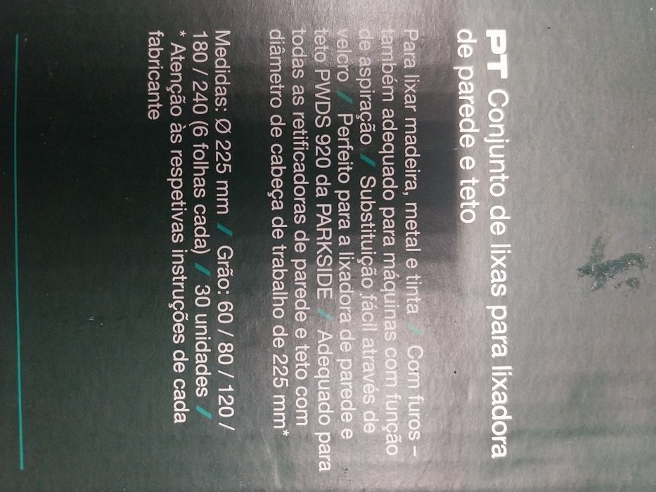 Conjunto de Lixas para Lixadora de Parede e Teto - Parkside