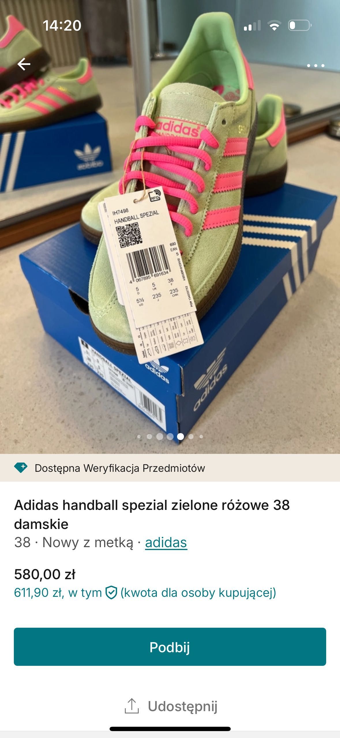 Adidas handball spezial 38