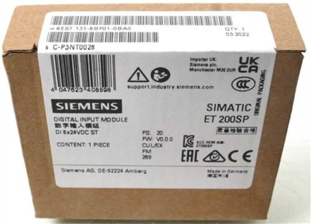 Siemens simatic ET 200SP, модуль дискретных вх\вых DI DQ 8(16)x 24v dc