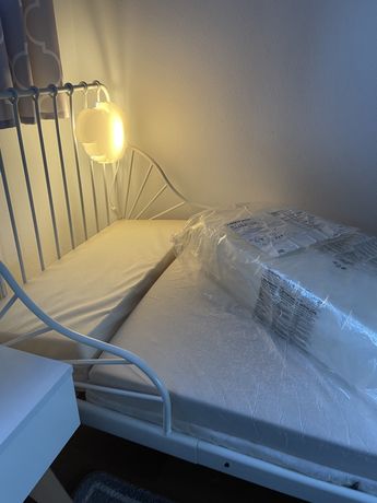 Łóżko IKEA dzieciece metalowe regulowane