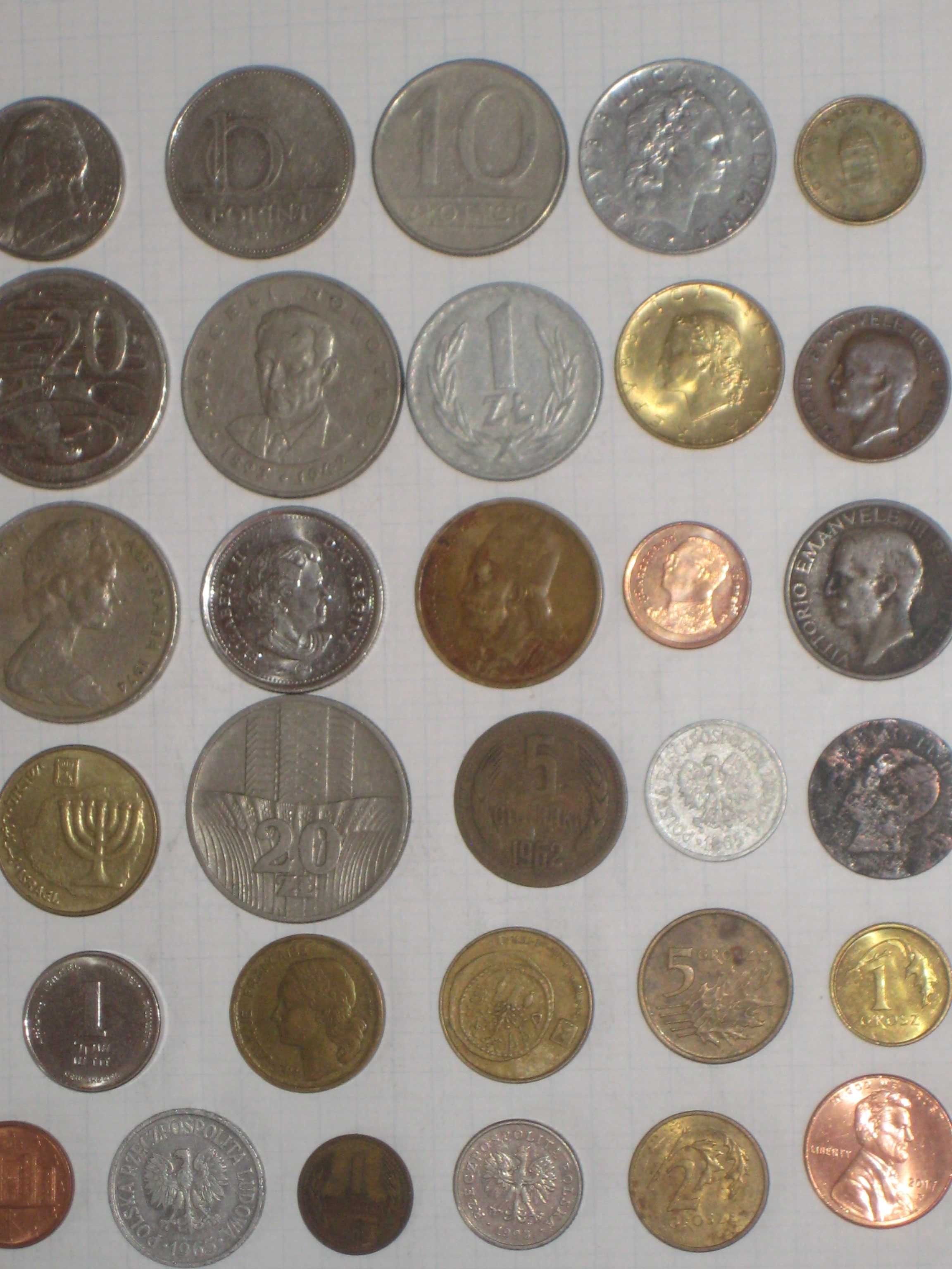 Монета набор 49шт Коллекция страны мира разных годов Экзотика
