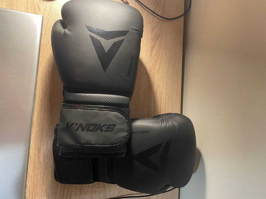 Боксерські рукавиці V`Noks Ultima Black чорні 14 ун