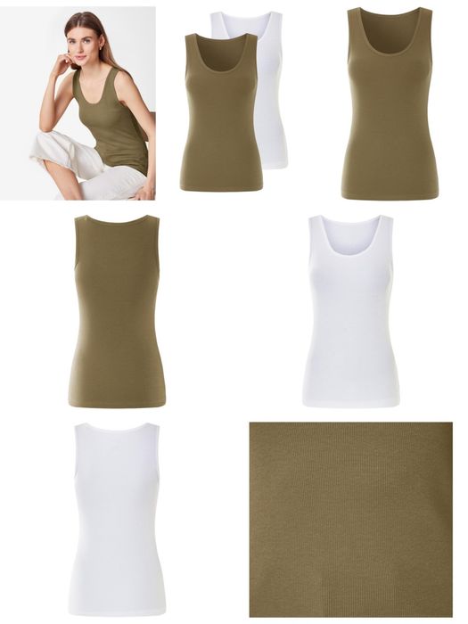 Женская майка Esmara в рубчик, 2 шт ,  размер M L