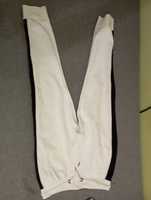Spodnie dresowe białe z czarnymi paskami C&A rozmiar S