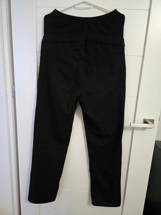 Jeansy ciążowe proste  BooHooo S czarne