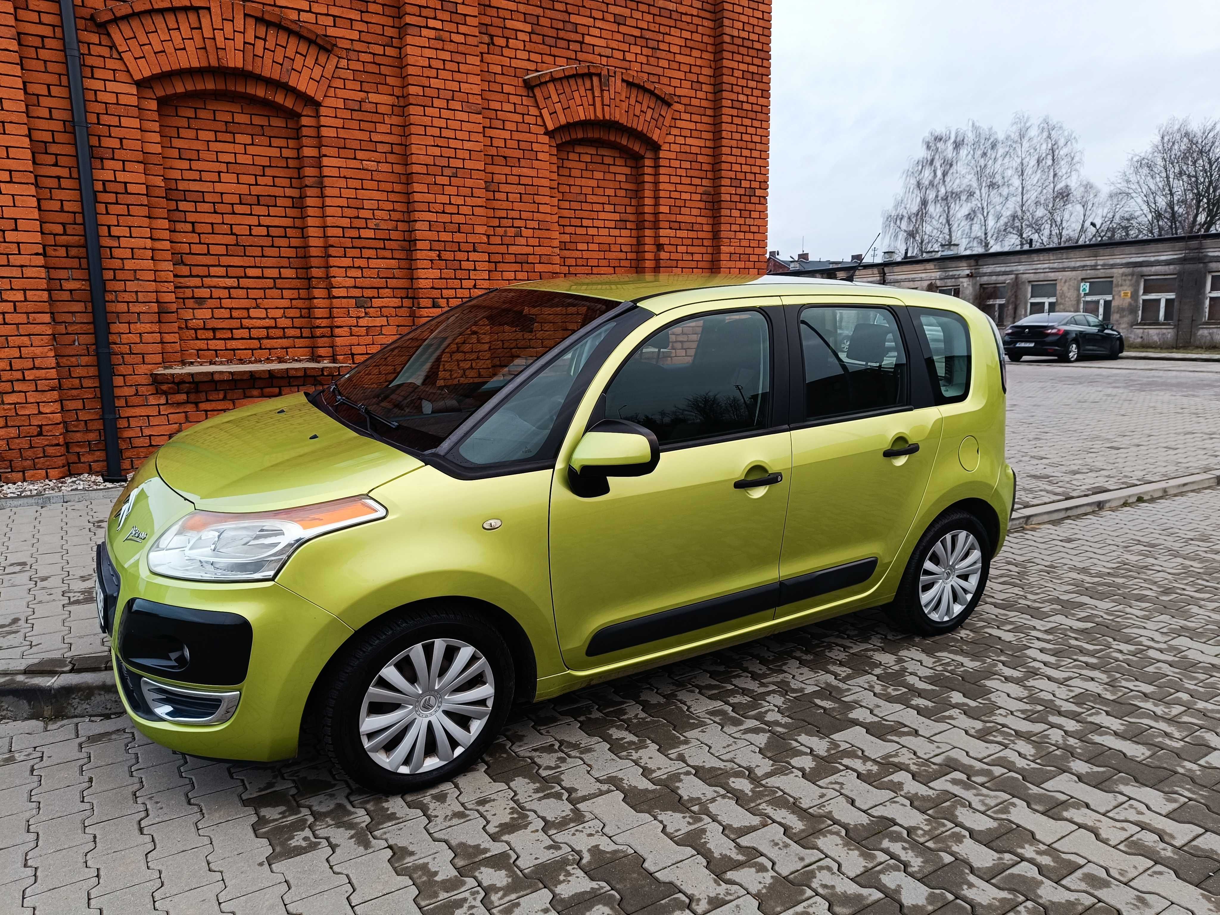 Citroen C3 Picasso 1.6 Benz 2009 Mały potwierdzony przebieg 116tys km