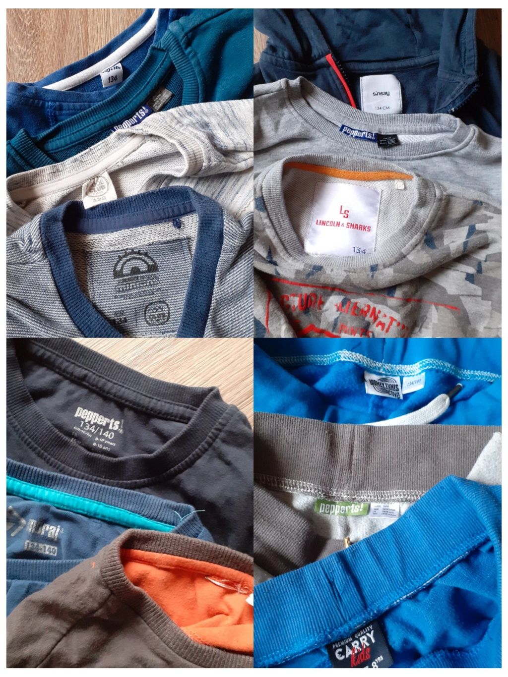 Zestaw ubrań dla chłopca 134 spodnie dresowe bluzy Minionki 134/140
