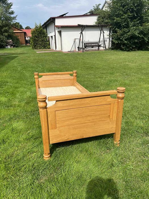 Łóżko dębowe – 198 cm x 98 cm Piękne na zamówienie