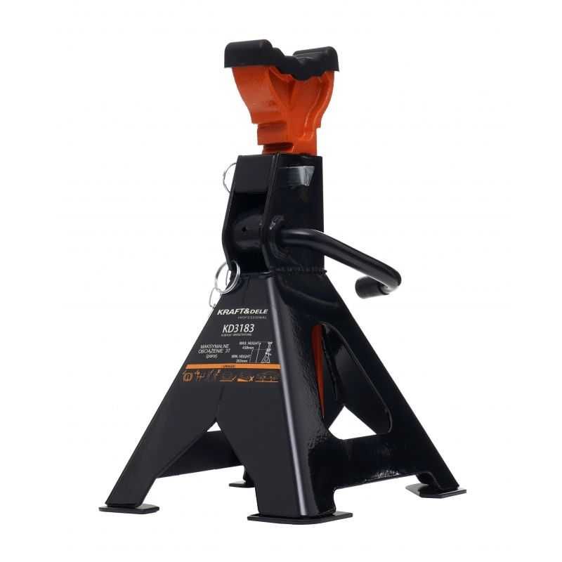 KRAFT&DELE Kobyłki Samochodowe Podstawki Podpory 3 Tony 2szt KD3183