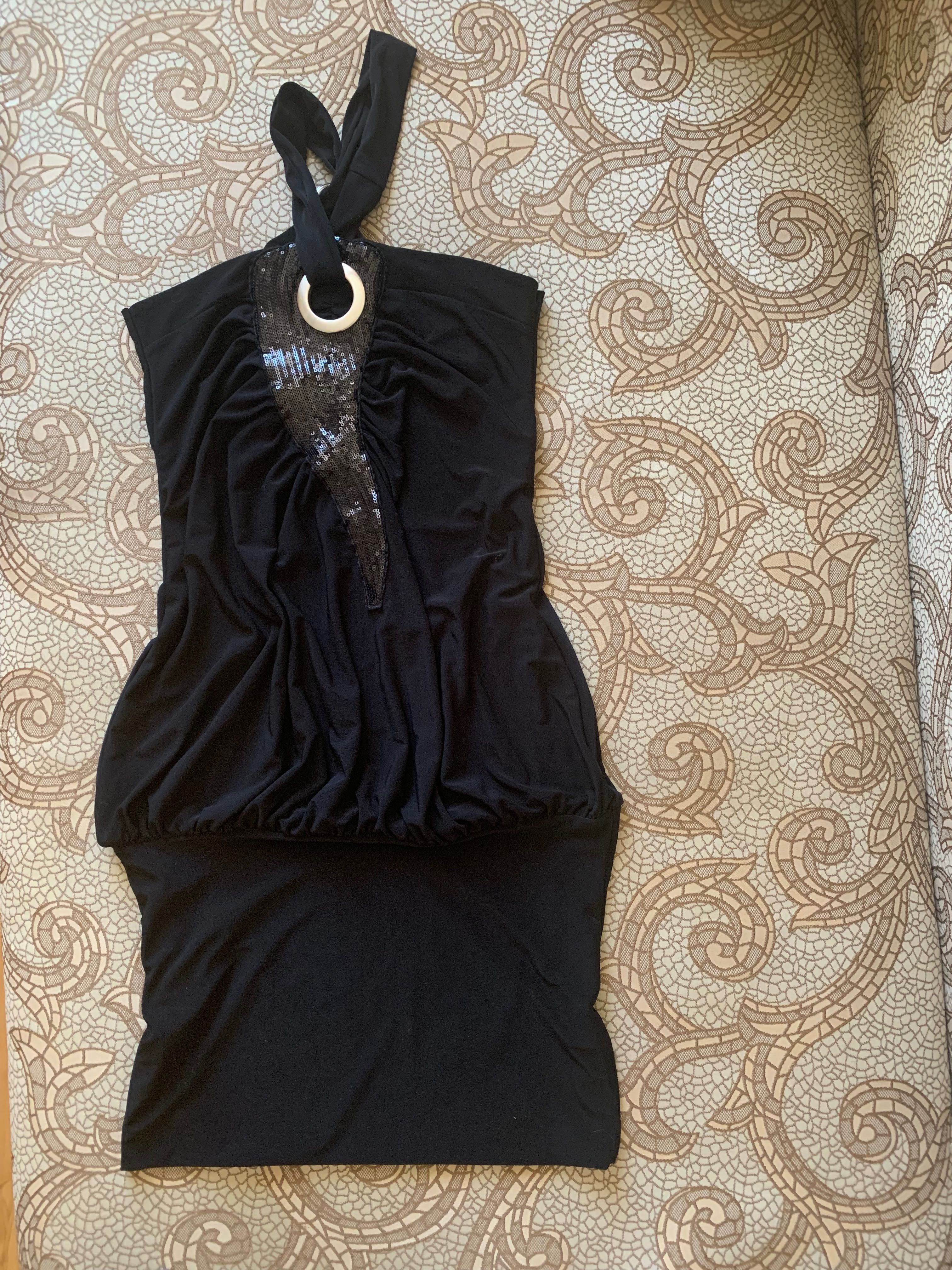 Плаття туніка , чорного кольору