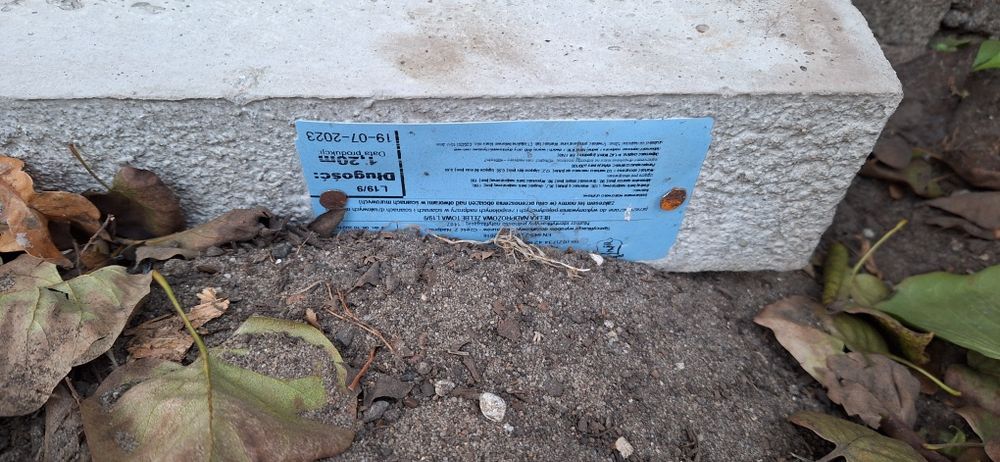 Nadproże betonowe L-19 120cm łódzkie