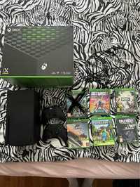 Xbox series X 1TB + dwa pady + 10 gier