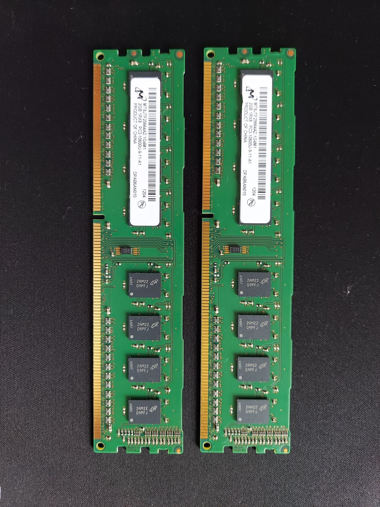 Пам'ять MICRON 2GB DDR3 1333 MHz 2шт.