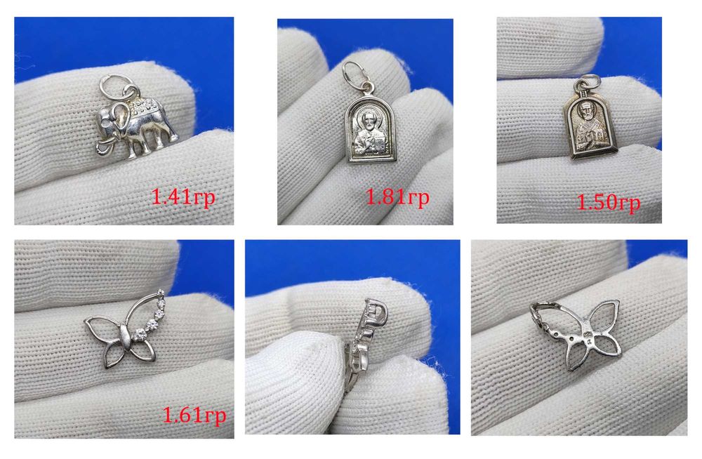 Срібло, серебро 925 підвіска ,хрестик ,кіт,риба,слон,іконка, ювелірка