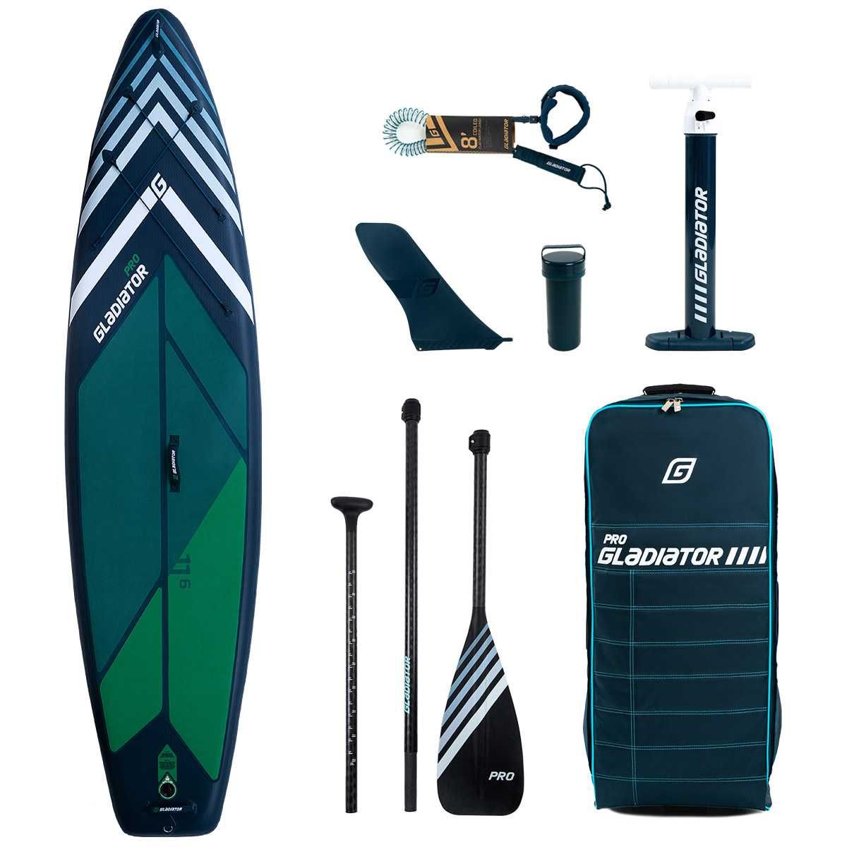 Deska SUP GLADIATOR PRO 11'6" wiosło carbonowe RATY 0%