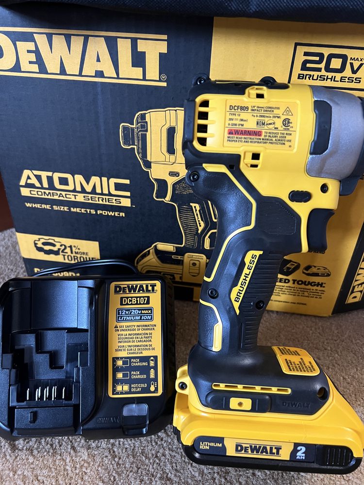 Імпакт, шуруповерт, Dewalt DCF 809 D1
