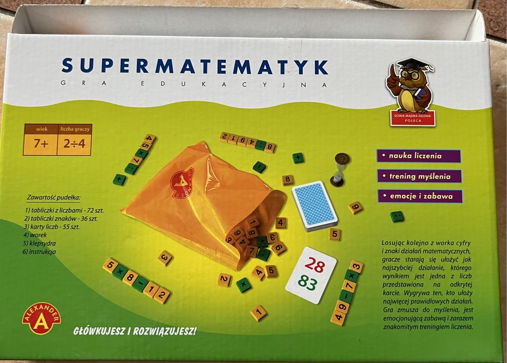 Gra edukacyjna Super matematyk od 7 lat