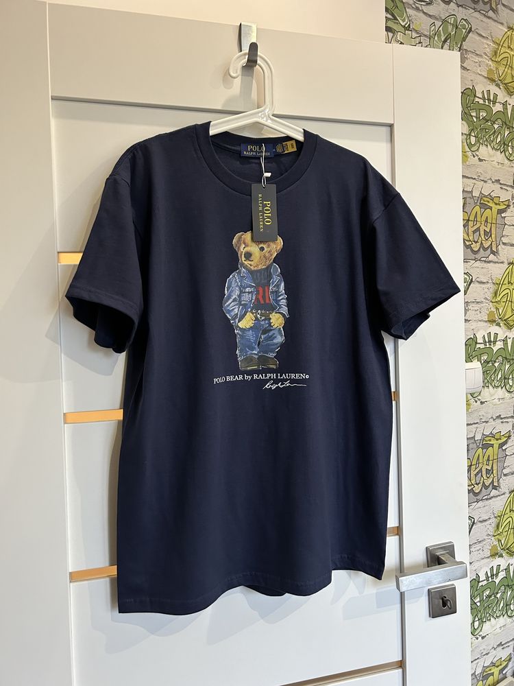 Koszulka T-Shirt Polo bear Granatowa XL