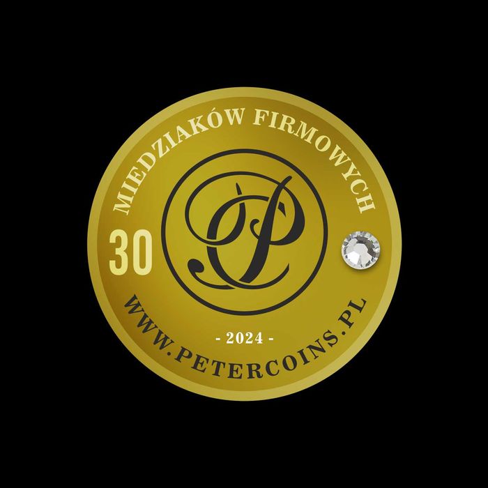 Moneta z LOGO Twojej Firmy - wzór 2 - NOWOŚĆ , projekt - 960zł -28 szt